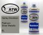 Preview: Harley-Davidson, Platinum Silver Metallic, BL: 400ml Sprühdose + 400ml Klarlack - Set, von ATW Autoteile West.